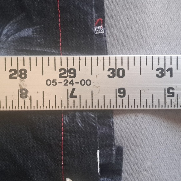 VINTAGE Tamare Hawaiian Shirt Dr Gonzo Black Floral Aloha Beach Large - Picture 7 of 10